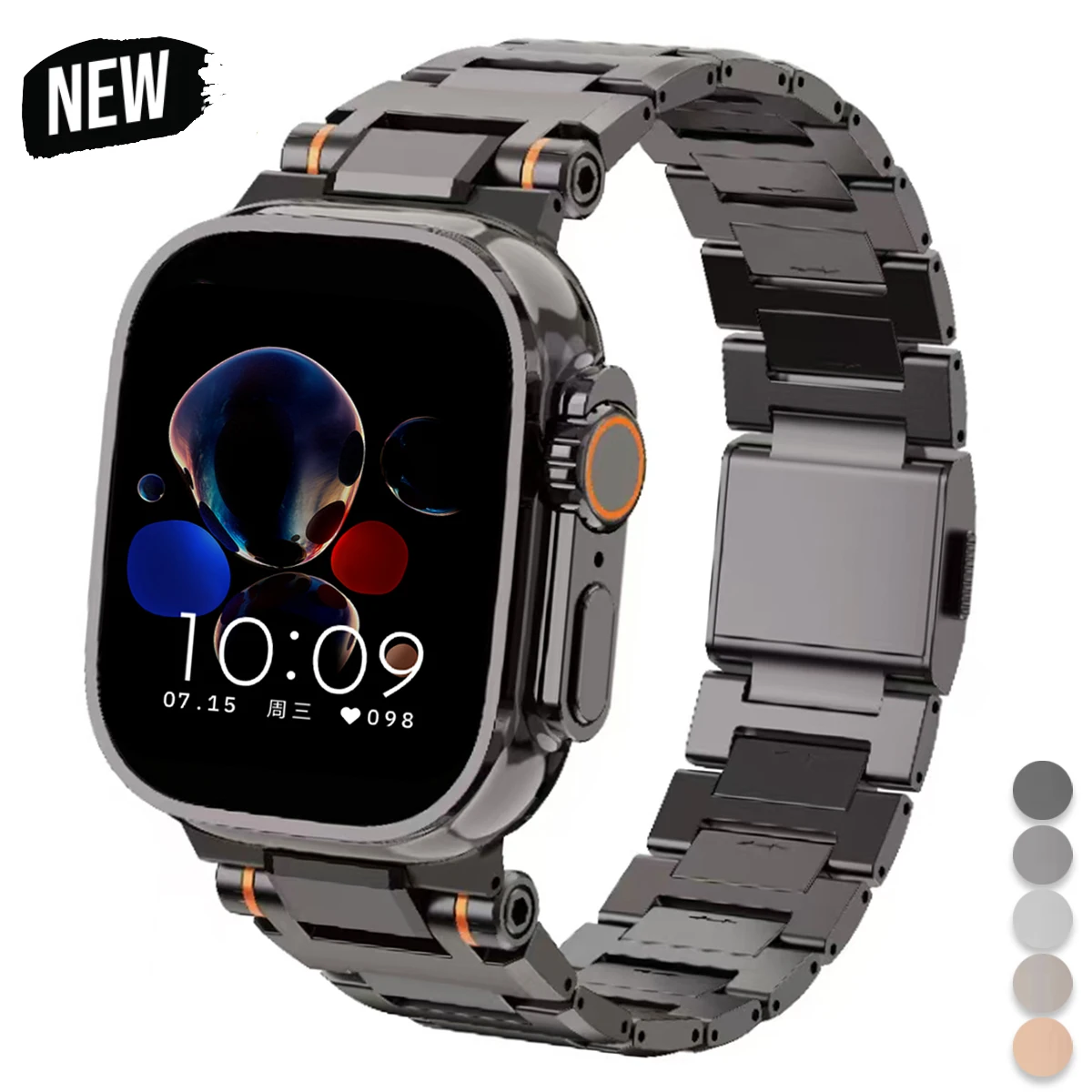 Cinturino in metallo per cinturino Apple Watch 49mm 46mm 45mm 44mm 42 Chiusura magnetica Cinturino in acciaio inossidabile iWatch Series Ultra 10 9 876 SE