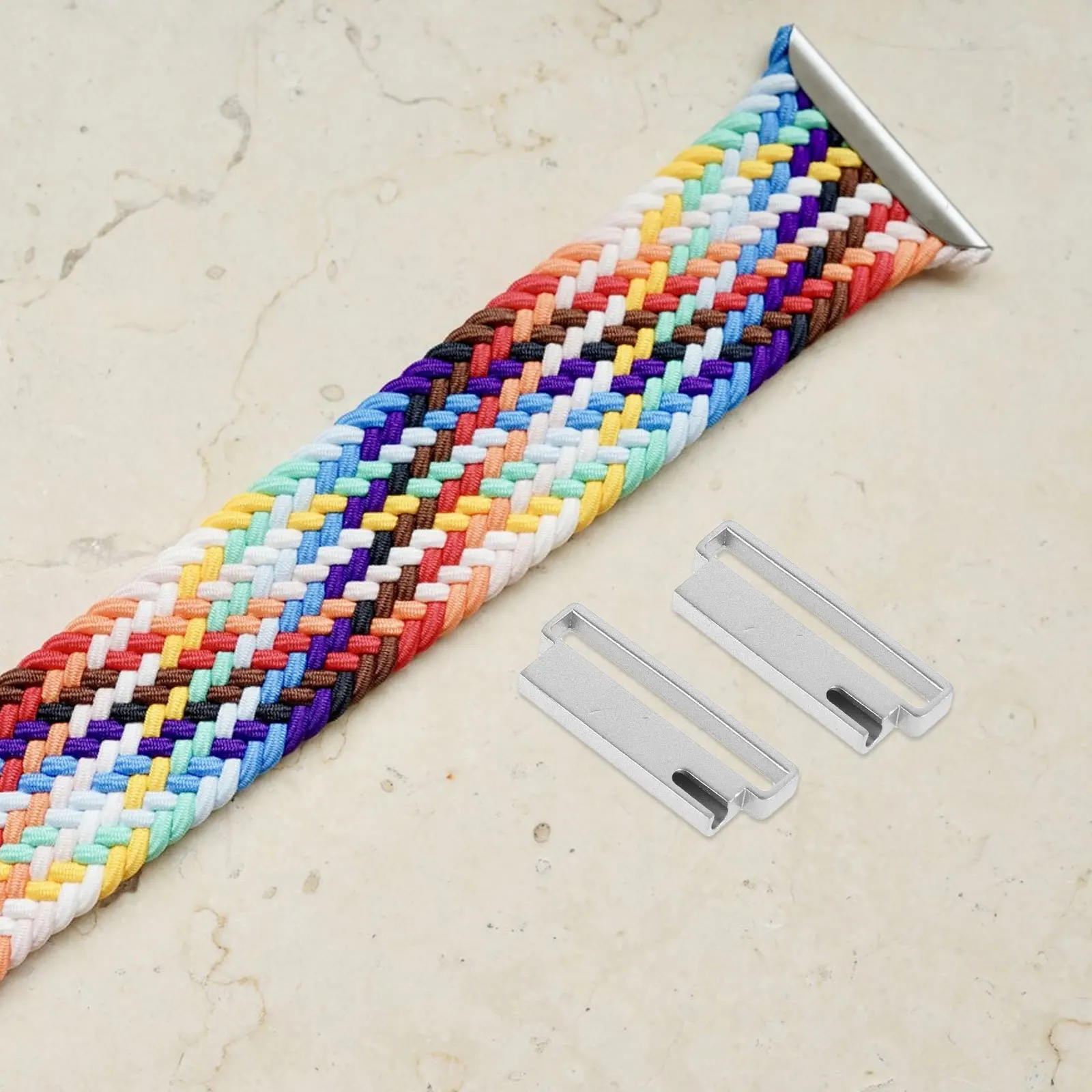 Conector de correa de reloj de acero inoxidable, adaptador confiable, fácil instalación, accesorios de conector de correa de reloj, 6 uds.