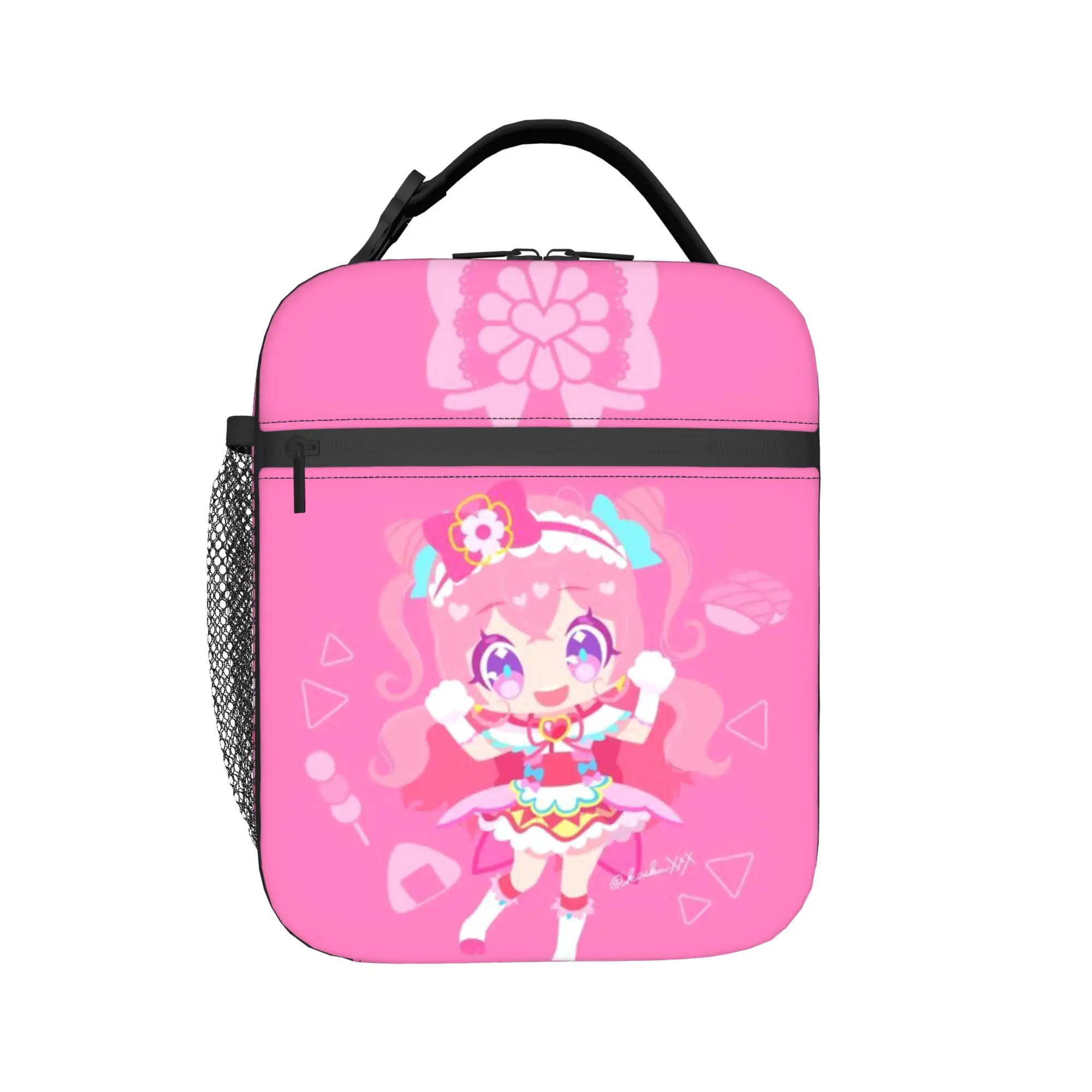 Pretty Cure Thermal Insulated Lunch Bag for School Portable Food Bag Container Men Women Cooler Thermal Lunch Boxes
