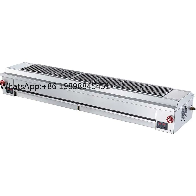 

2.3M Commercial Gas Grill Stainless Steel 304 LPG NG Dual Fuel Auto Ignition CE Certified for BBQ Garden Restaurant In&Outside