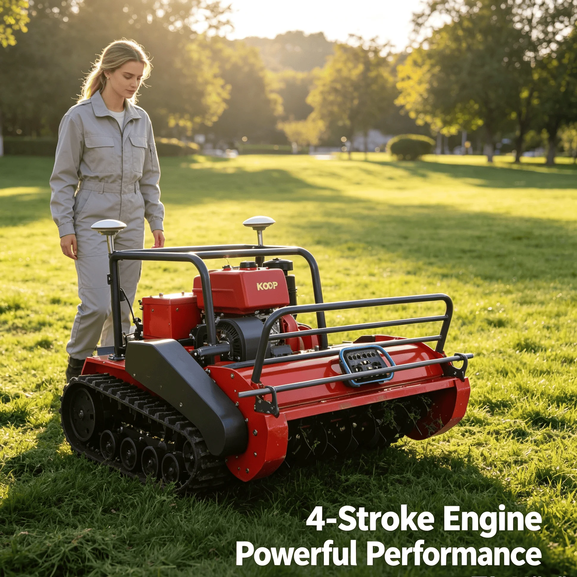 Customized Rural Courtyard Lawn four‑stroke gps Cordless Self-propelled Robot Mower, Easy Storage And Simple Routine Maintenance