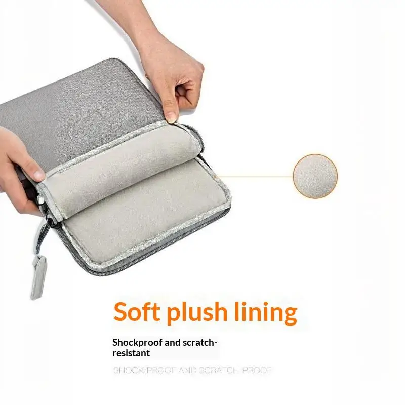 (Ce14)6 inch Durable Water Resistant Laptop Sleeve With Shockproof Padding Options For Office Commute Business Travel School