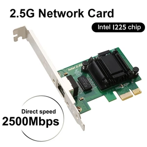 Intel i225 PCIE para placa de rede RJ45, adaptador Ethernet LAN, 2.5G, 100 Mbps, 1000 Mbps, 2500Mbps, apto para PC, desktop, Gigabit 10 principais vendas placa de rede gigabit intel - №9