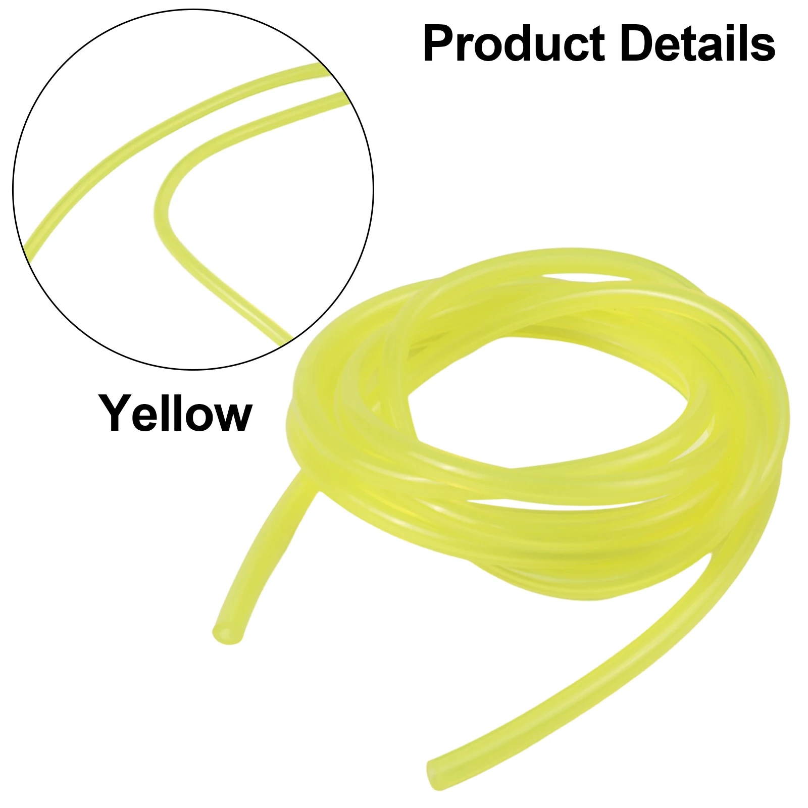 Fuel Line Hose 2 Meter Long 3mm for x 6mm Flexible Latex Tube for Diesel Petrol Oil Systems in Automotive Marine Machinery Use