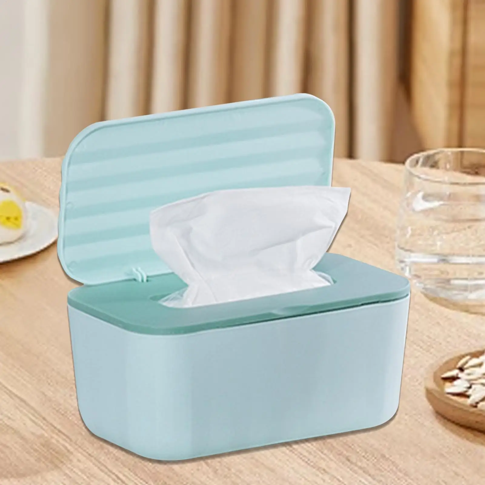 Wipe Holder Spacious Refillable Tissue Case Diaper Wipes Dispenser for Apartment Bathroom Toilet Car Kitchen Nursery Travel