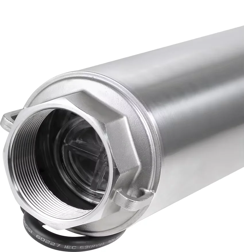 Built-in Controller AC DC Hybrid Solar Deep Well Submersible Pump Agricultural Irrigation Borehole Pump