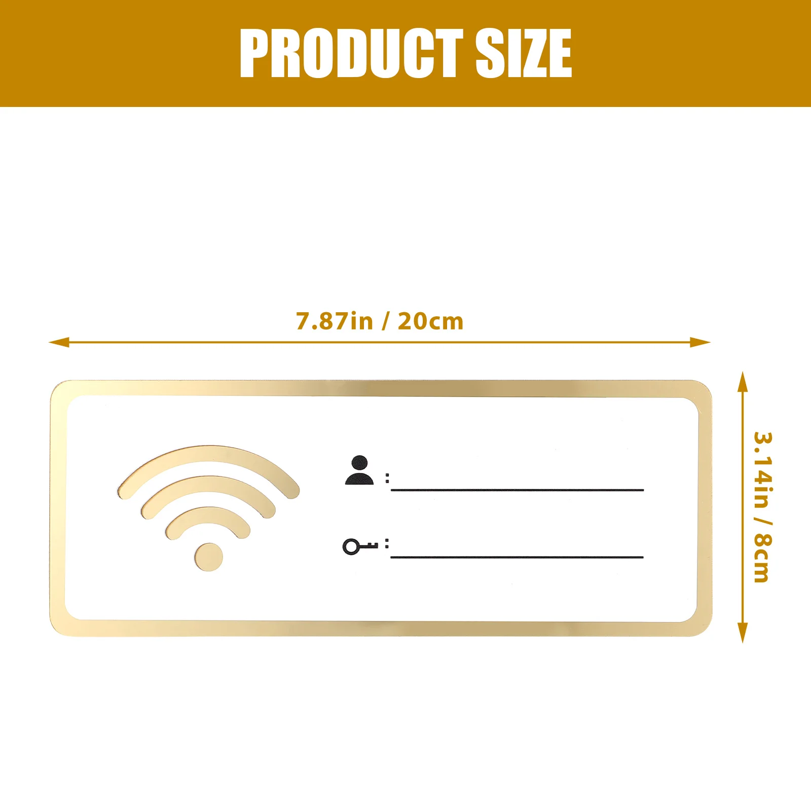 Passe Wifi Sign ملصقات الحائط الاكريليك تذكير تغطية الشبكة مكتب رابيل علامات السبورة
