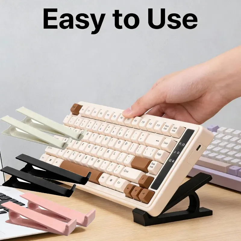 1/2/3 Pair Universal Support Computer Stand Keyboard Lift, Tilt Keyboard Lifter for Student Teacher Women Men Daily Typing