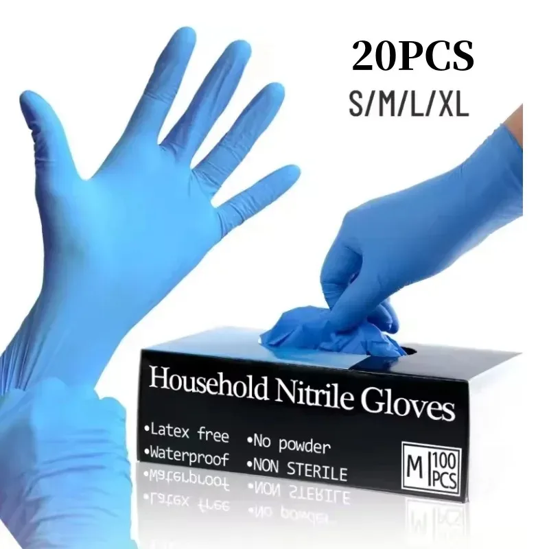 

Одноразовые нитриловые перчатки, антистатические утолщенные перчатки для ремонта автомобилей, водонепроницаемые перчатки для кухни, ванной комнаты, инструмент для чистки, приготовления татуировок