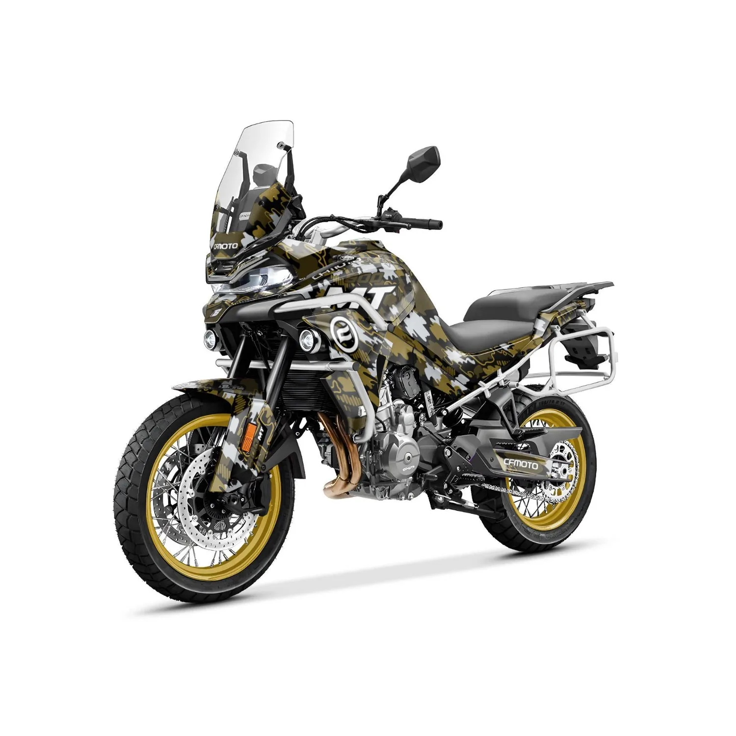 Motorcycle Body Fairing Sticker Decal Protective Street Bike Full Graphic Kit For Cfmoto 800 MT from 2022-2026  Design - 1