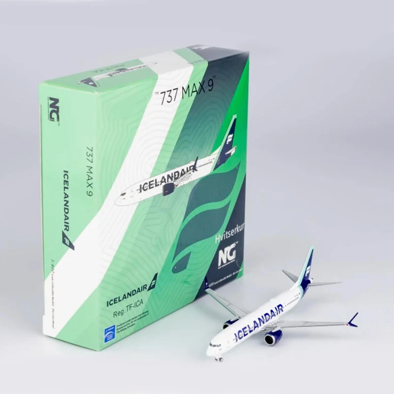 نماذج NG 1:400 مقياس أيسلندا الهواء B737 MAX9 TF-ICA محاكاة الطائرات سبيكة الانتهاء من تذكارية هواية جمع لعبة هدية
