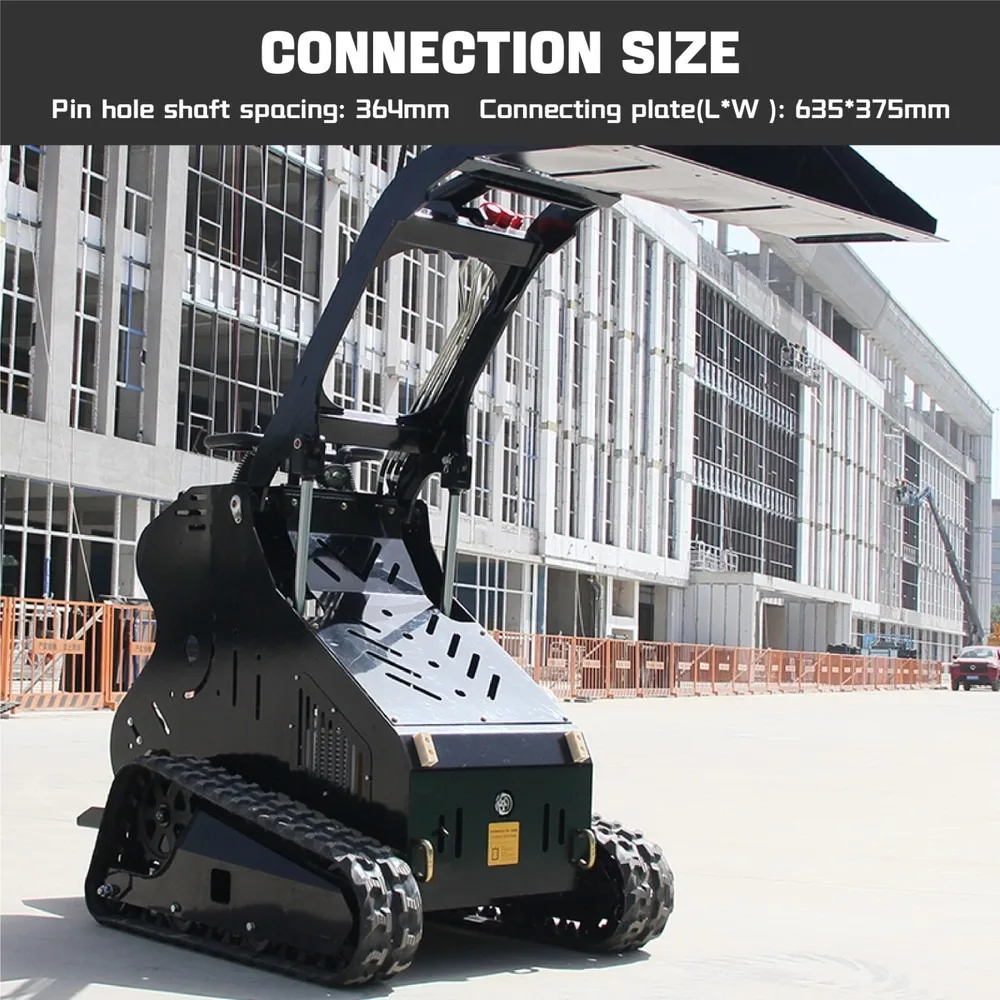 Carregador de direção multiuso de 13,5 HP com garantia de um ano, mini motor EPA de crawler stand-on com trilhos estendidos