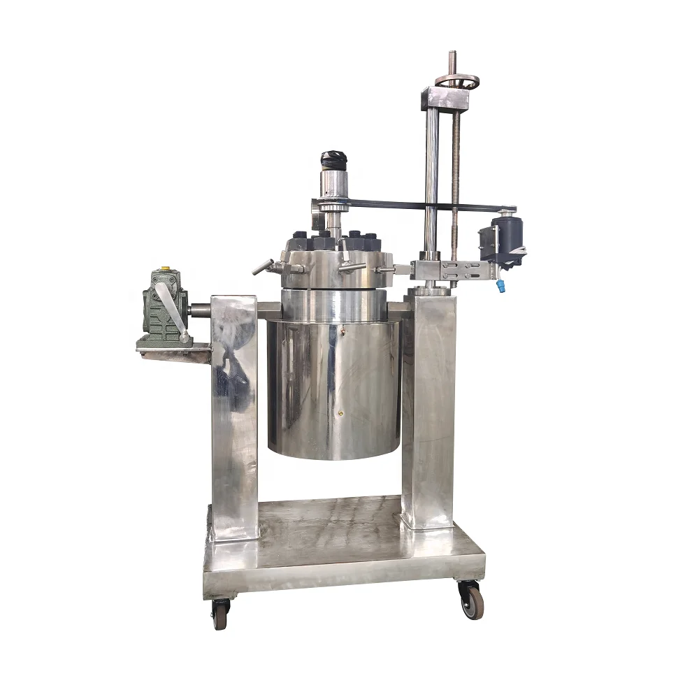 

HXCHEM New ASME U Stamped CE 3L Stainless Steel Lab Chemical Reactor PID Control Pressure Vessel Motor High Pressure Vacuum