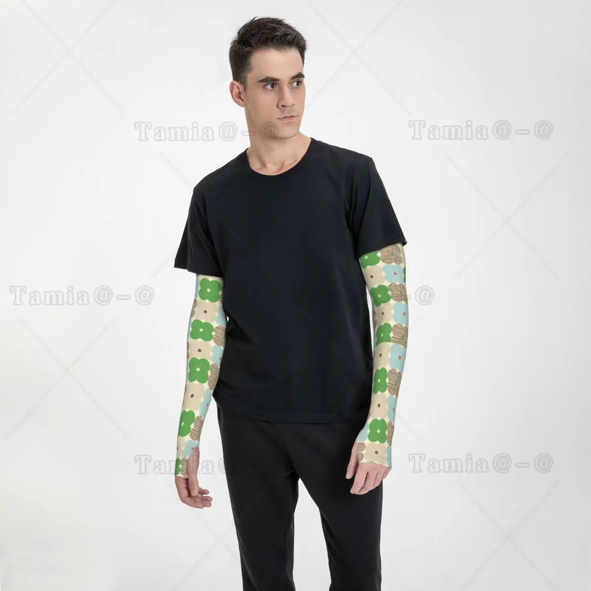 カスタム Orla Kiely スカンジナビア花冷却アームスリーブ女性男性サイクリング釣りタトゥーカバーアップ