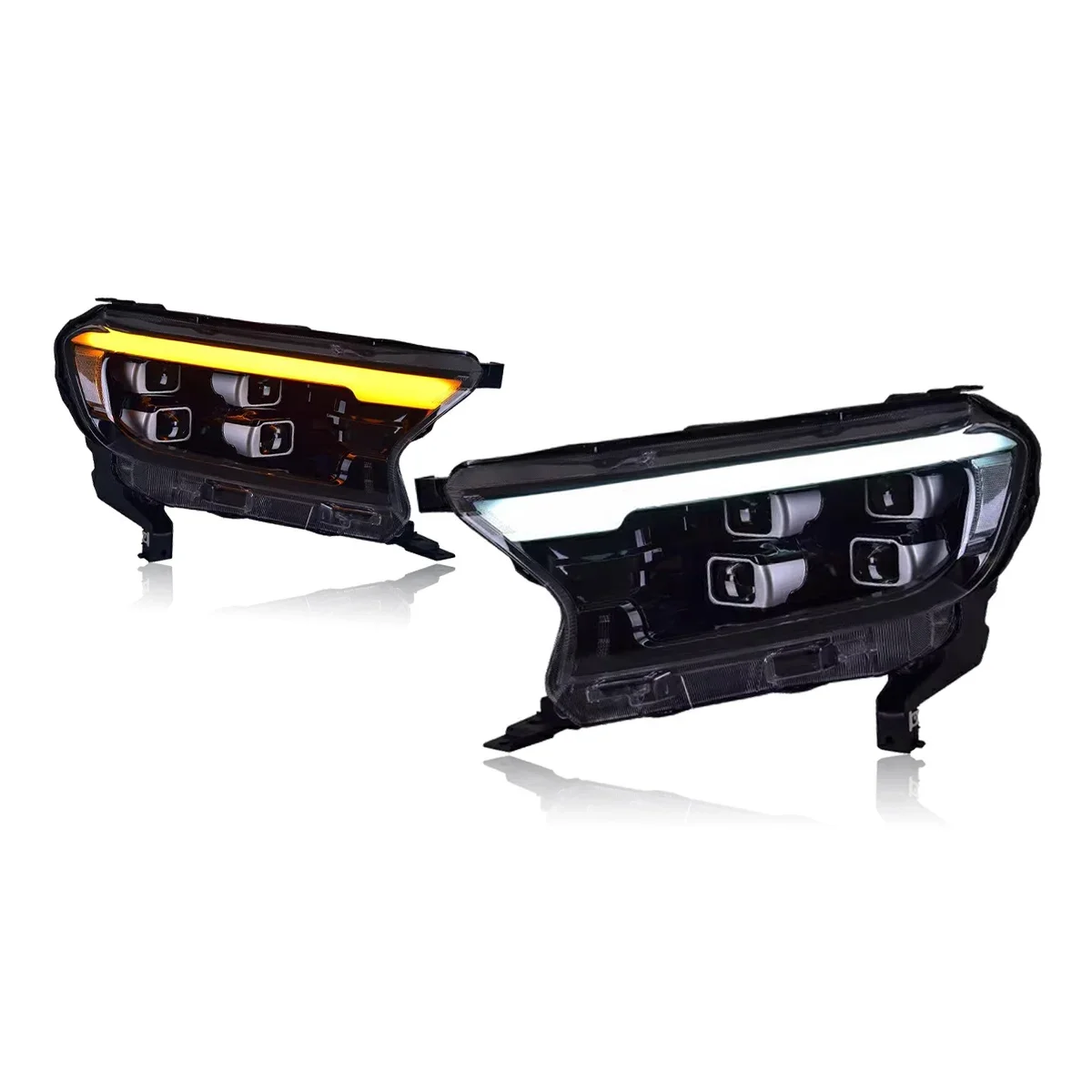 

TYPY Car For Ford Ranger Headlight Upgrade Modified to New DRL Dynamic Turn Signal LED Headlight 2016-2020 Auto Accessories