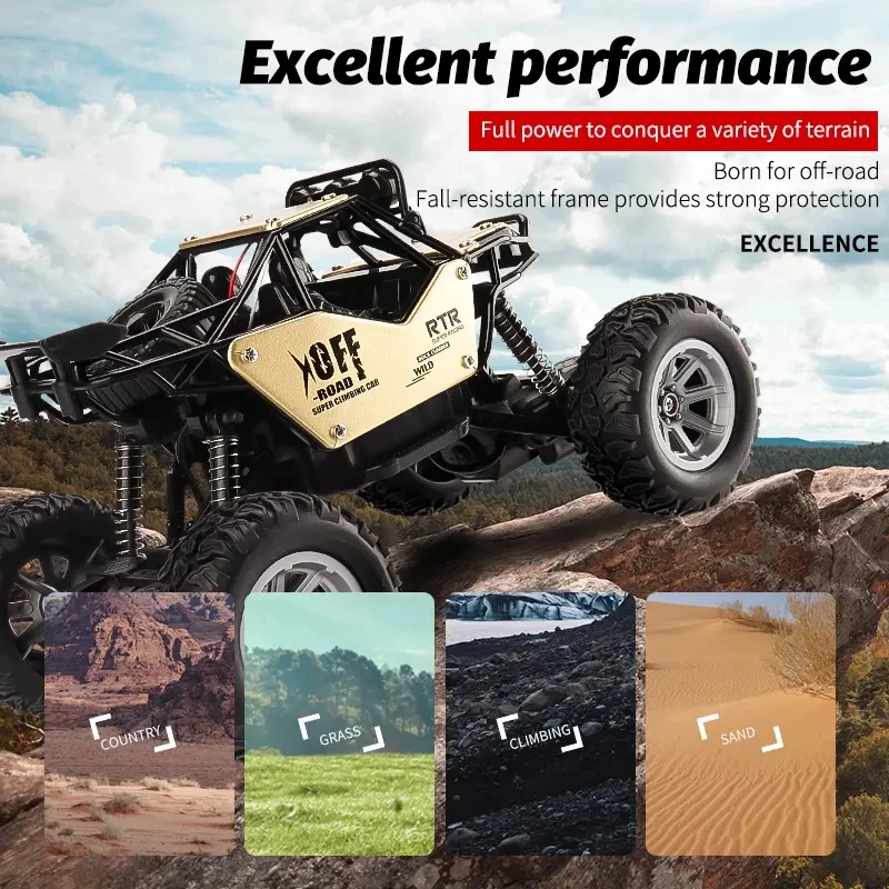 New  RC Car 4WD Climbing Car 2.4G Radio Remote Control Cars Buggy Truck Racing Drift Vehicle Rock Climbing Car