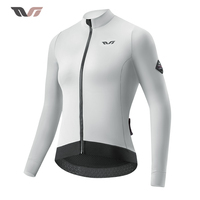 ROCKBROS TVI Winter Bicycle Jackets Women Thermal Fleece Warm Long Sleeves Top Coat Windproof MTB Road Cycling Bike Jerseys