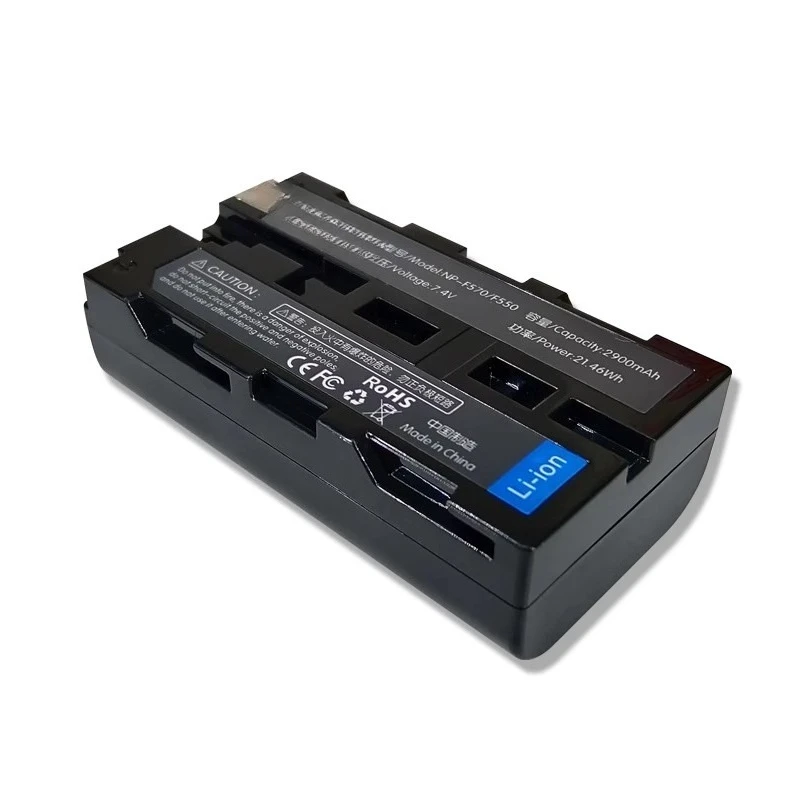 High Quality New NP-F550 NP-F570 Camera Battery 7.4V 2900mAh for Sony NP-F330 F530 F570 F770 F930 950 730 820E TRV1
