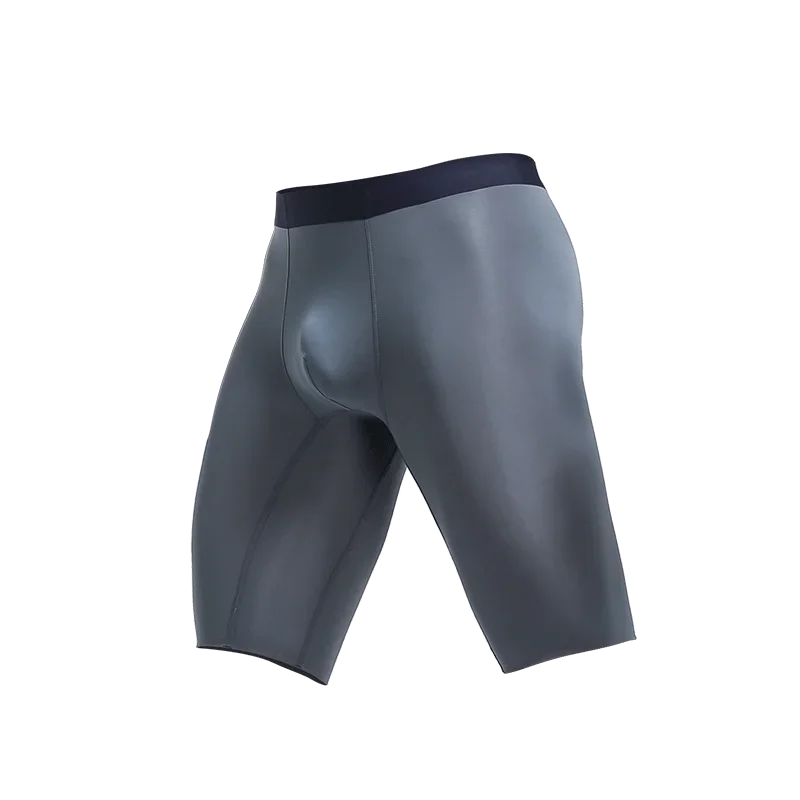 1 قطعة ملخصات رياضية للرجال الرجال الصيف الحرير الجليد التجفيف السريع تطول مكافحة ارتداء الساقين إضافة الدهون فضفاضة مربع قصيرة السراويل الرأس #3