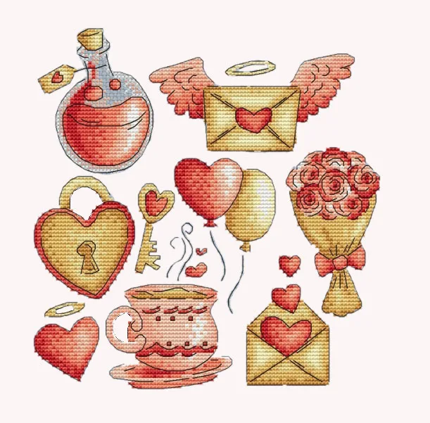 in the refrigerator Cross stitch kits Cross-stitch cross stitch threads Embroidery Needlework  Love Little Things 28-28