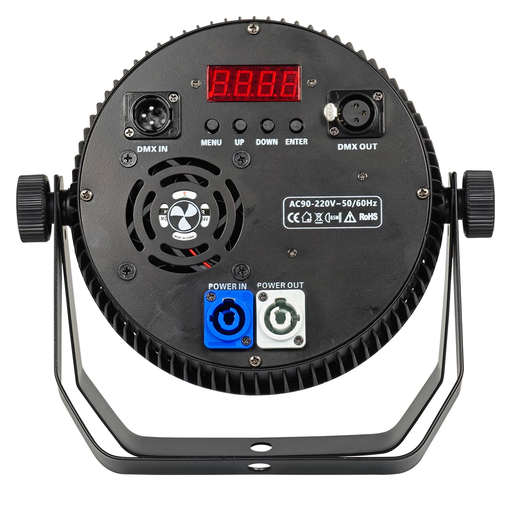 سبائك الألومنيوم كشافات مسرح 18x18 واط RGBWA UV 6in1 Led الاسمية ضوء مصباح الشريط المنبسط DMX512 المرحلة غسل الجدار مصباح #2