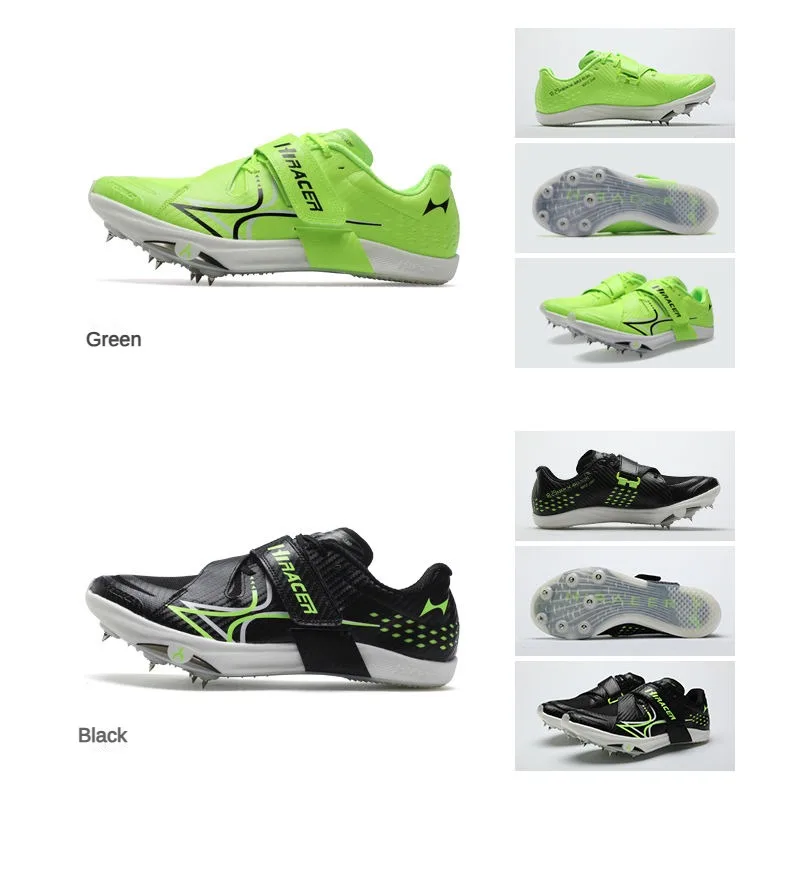 Health Carbon Plate Professional Triple Jump Spikes Athletic Shoes Men Women Track Field Competition Long Jump Training Sneakers