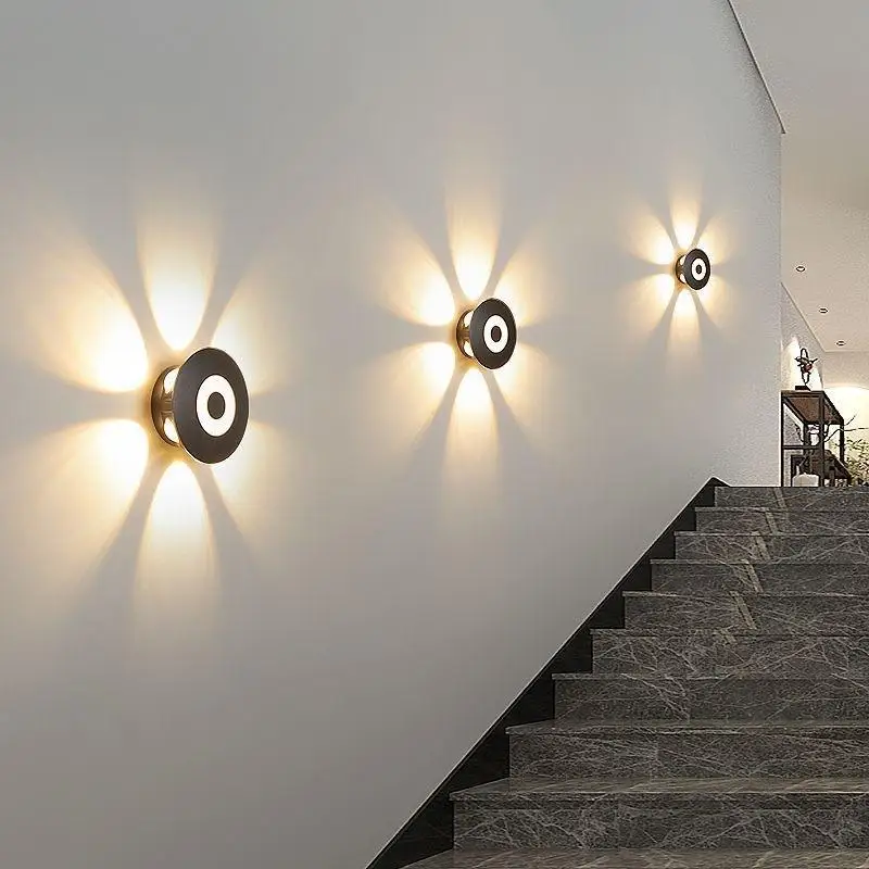 Surface Mounted LED Wall Light AC85-265V Durable ABS Material Wall Lamp for Outdoor Patio Walkway Lighting