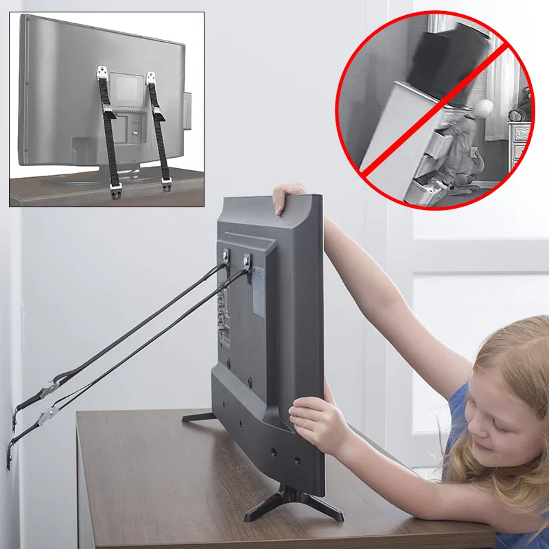 

Держатель монитора, веревка, плоский ТВ-монитор, предохранительный замок, страховочная веревка, защита от падения детей, защита домашних животных, крепежная веревка для телевизионной мебели