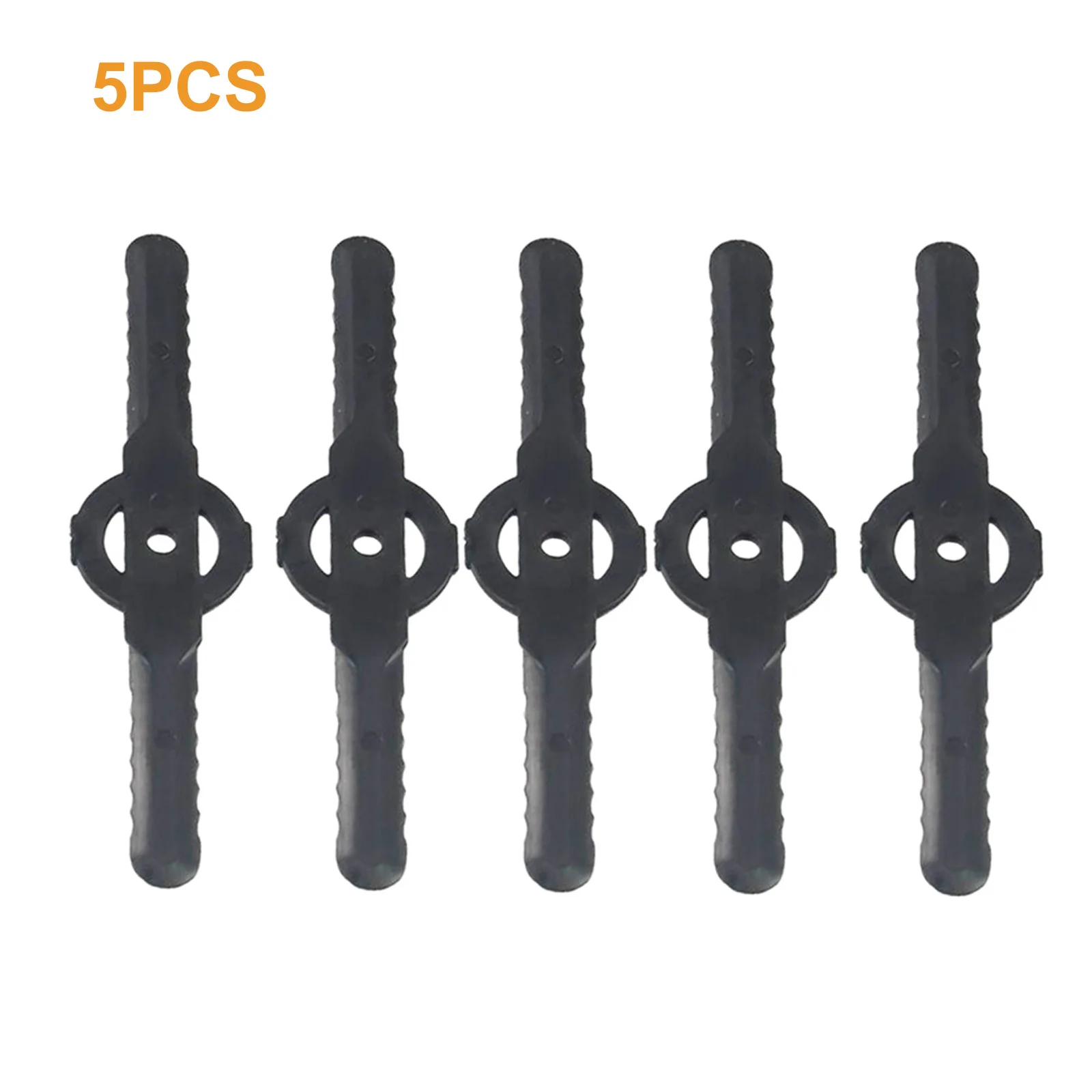 5 ชิ้น 138 มิลลิเมตรหญ้า Trimmer ใบมีดหัวเปลี่ยนพลาสติกสีดําเครื่องตัดหญ้าเครื่องตัดแปรงใบมีดสวนเครื่องมืออะไหล่