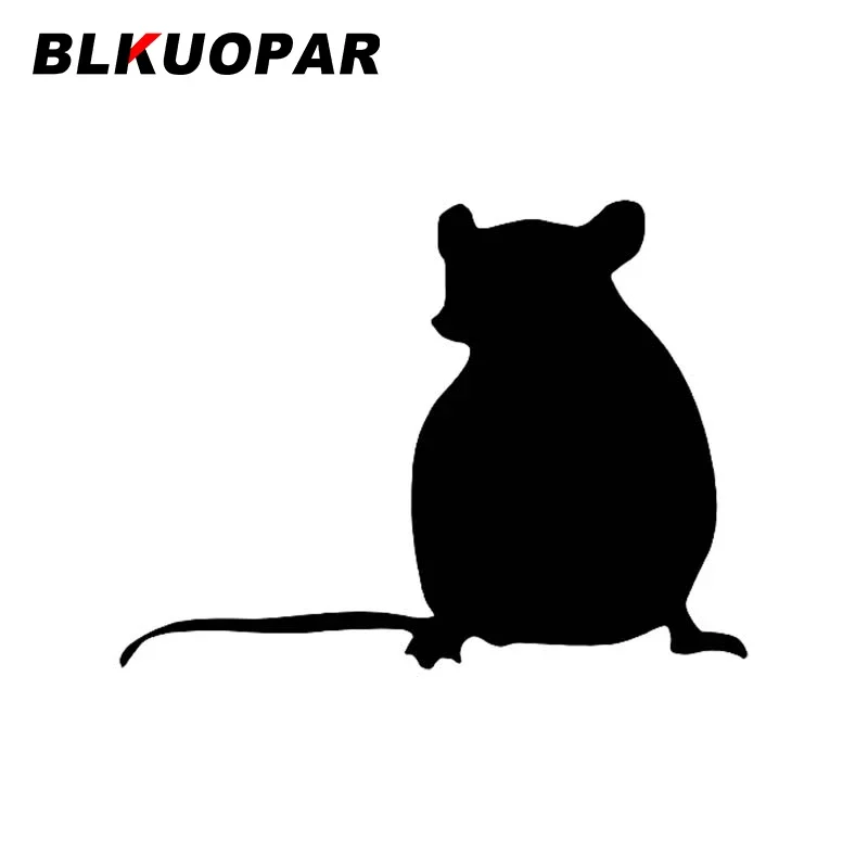 BLKUOPAR Mouse Silhouettes Car Stickers Sunscreen Fashionable Decals Laptop Motorcycle Sunscreen Skateboard Decor Car Styling