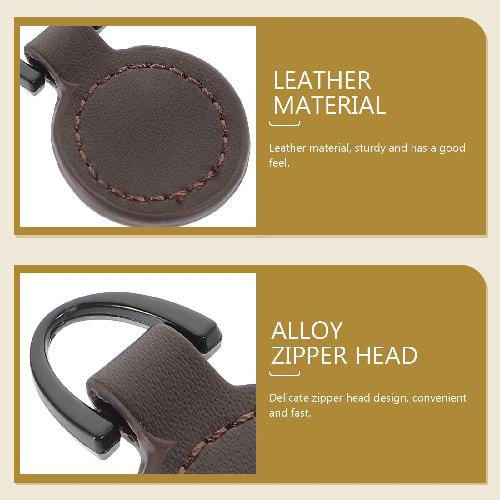 

5pcs Zipper Head Replacement Durable Small Pull Tabs For Luggage Bag Backpack Suitcase Repair Clothing Supplies Diy Fixer