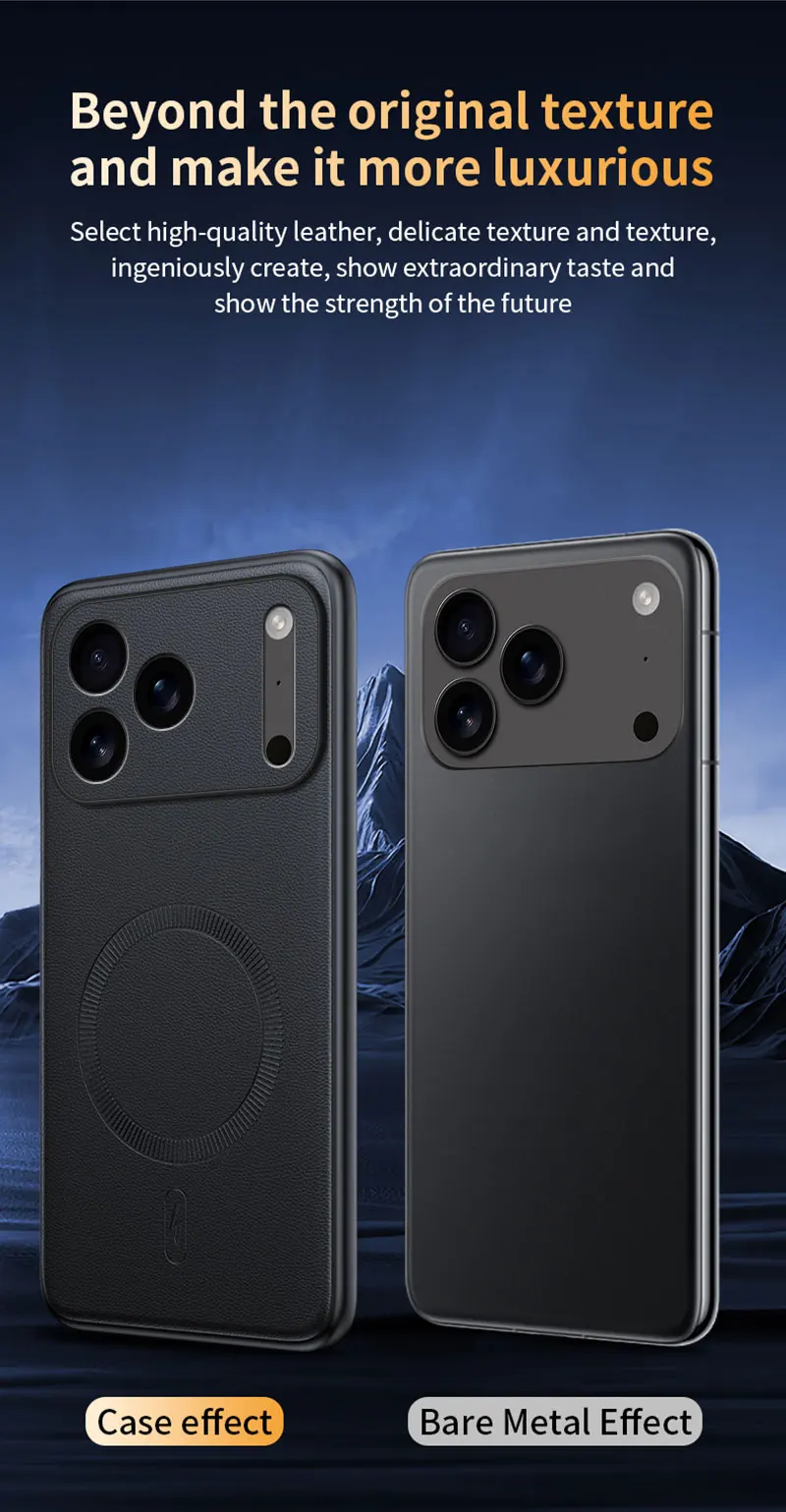 Für iPhone 18 Pro Max Hülle Magnetische Leder-Schutzhülle für iPhone 18 Pro Anti-Fingerabdruck Rutschfeste PC+TPU 17 Pro Max – Detail 11