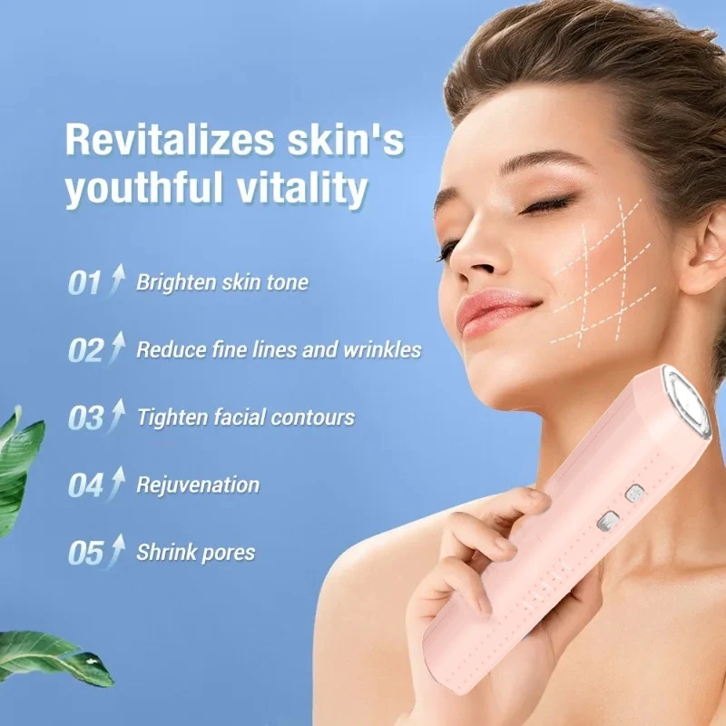 جهاز تجميل EMS متعدد الوظائف - مدلك علاج الثلج، أداة تنظيف المسام ومعدات شد الجلد للعناية اليومية #2