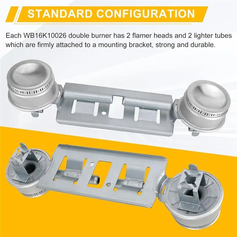 A26I-WB16K10026 WB29K17 Gas Range Double Burner Assembly Replacement For General Electric Hotpoin Gas Stove Burner Replaces