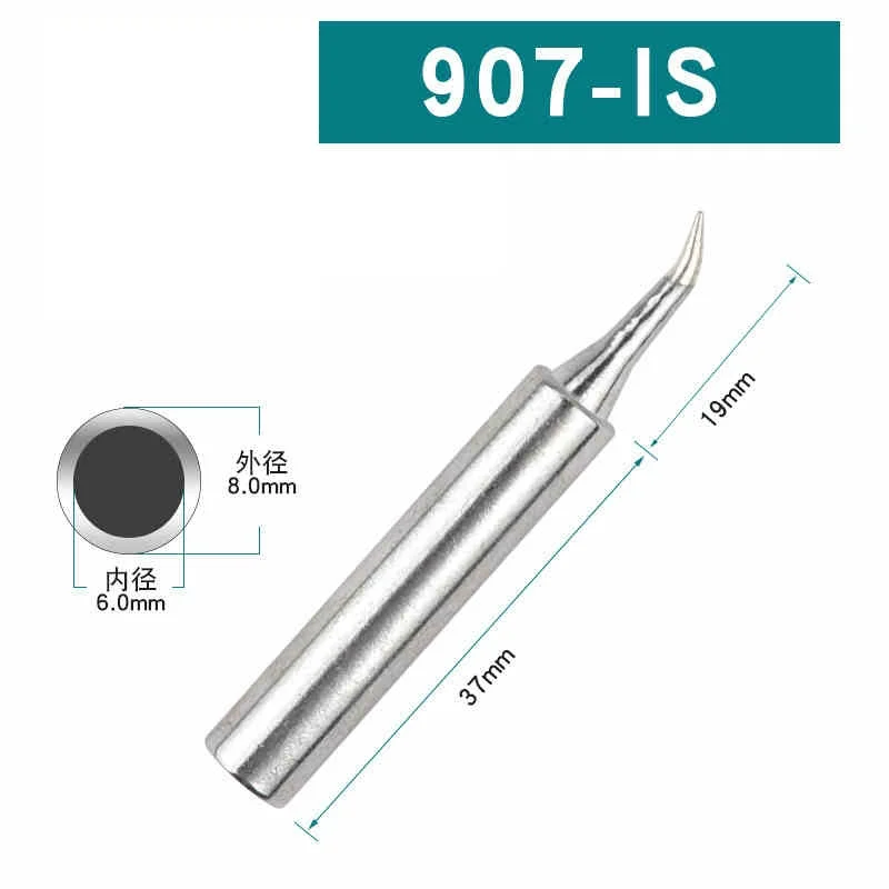 907-B/I/IS/K/SK/2C/3C2.4D/3.2D Soldering Tip Lead Free Replacement Compatible for 907/907S/905E Soldering Iron