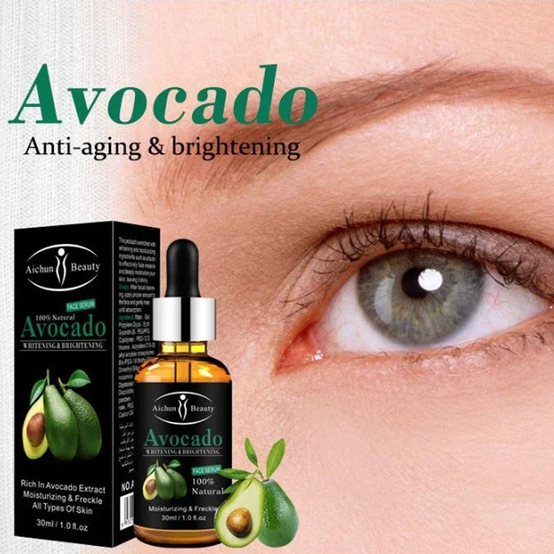 Aichun Beauty-Abacate Eye Essence, Hidratante, Lift Firming, Anti-Envelhecimento Face Serum, Anti-Dark Circle, Cuidados com a pele