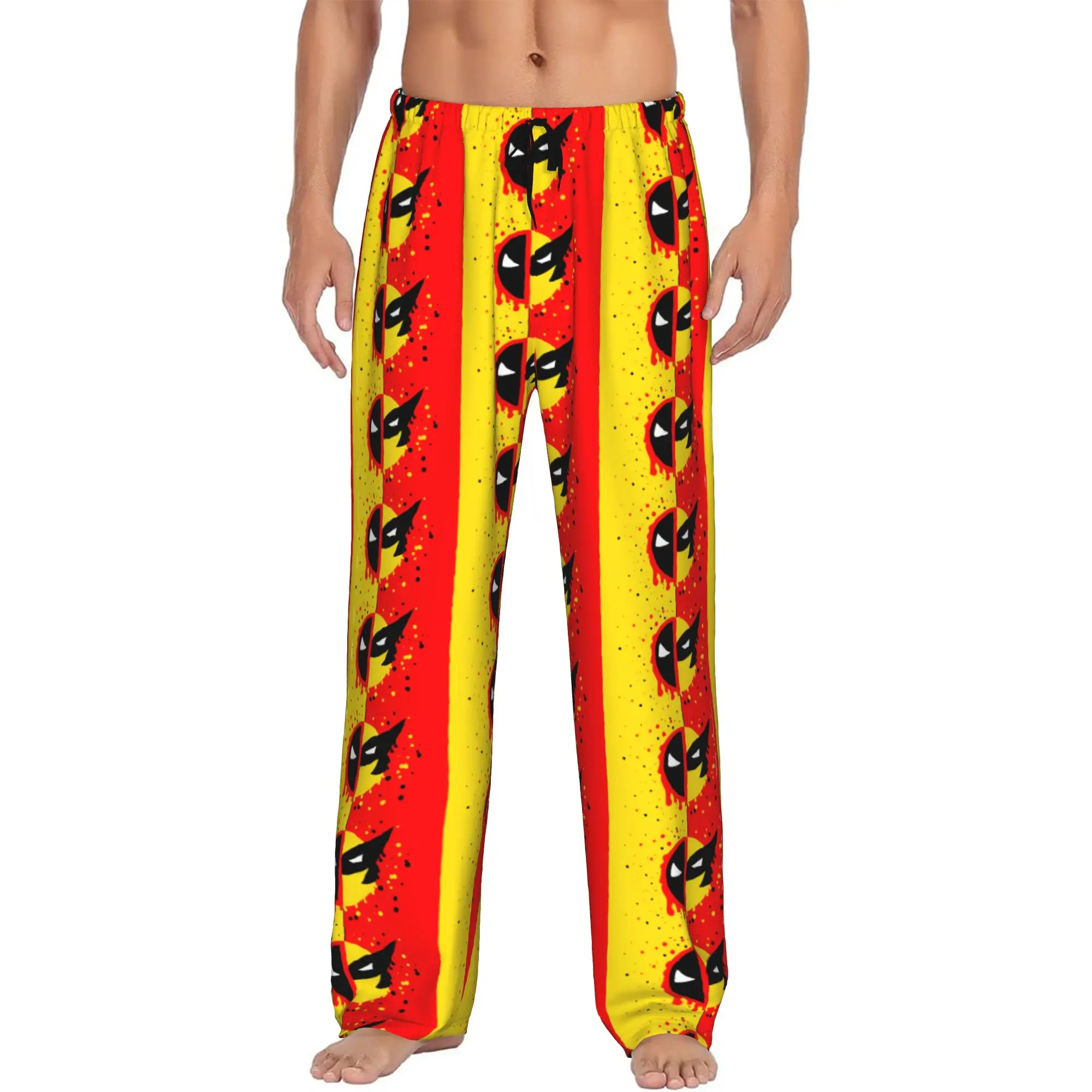 

Custom Print W-Wolverine Comic Wallpaper Pajama Pants Men Sleep Sleepwear Bottoms with Pockets
