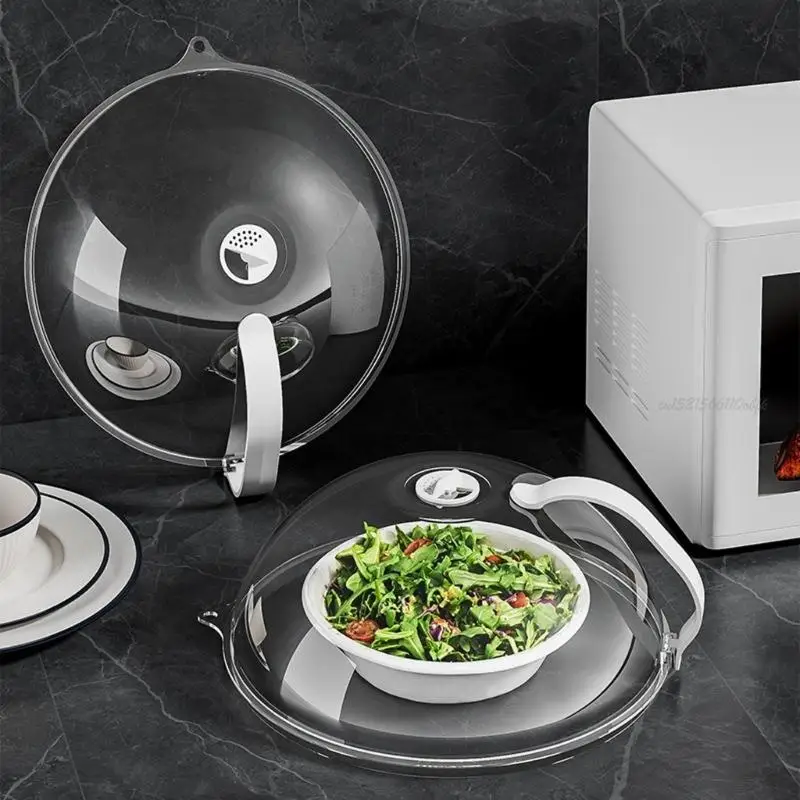 27RB Микроволновая пищевая крышка прозрачная пластина Крышка прозрачная микроволновая печь с высокой термостойкой подходящая для