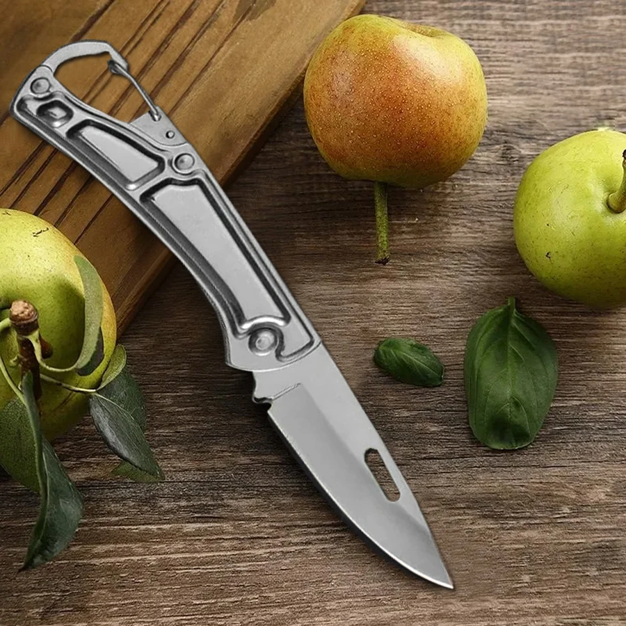 5PCS Pocket Folding Fruit Knife Set Stainless Steel Kitchen Knife with Non-slip Handle for Kitchen Accessories Box Opener