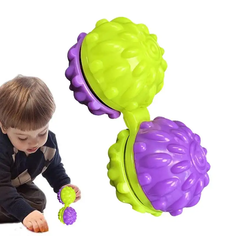 Spiky Massage Ball Massage Grip Ball Hand Fingers Flexibility Strength Exercise Sensory Toys For Adults Sensory Balls Halloween