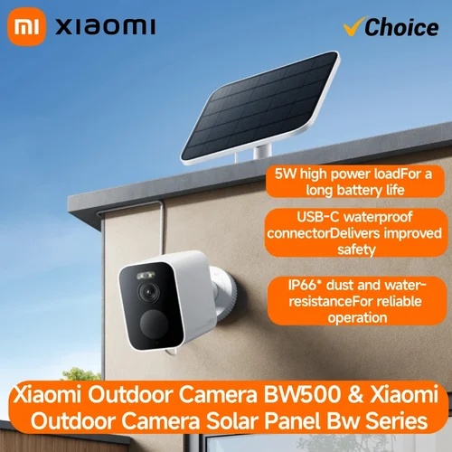 Xiaomi BW500屋外カメラ 2.5K HDナイトビジョン 10mカラーAIセキュリティ IP67防水 長時間バッテリー スマートホーム監視