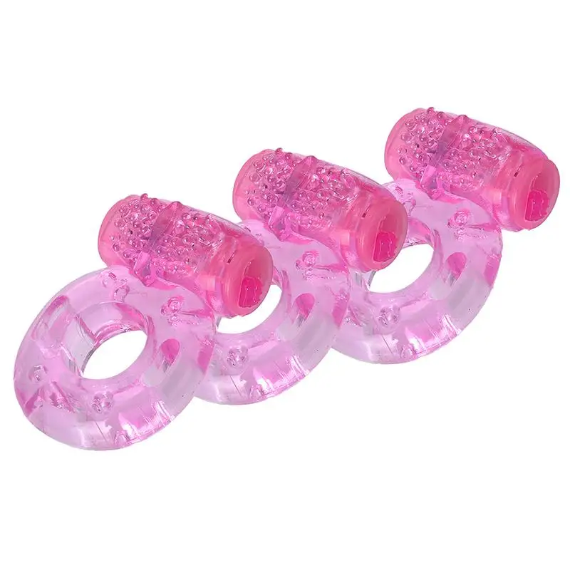 Vibrating Cock Ring Vibrator Silicone Penis Ring with Clit Stimulator Intimate Sex Toys Men Long Lasting Stronger Vibrators Ring