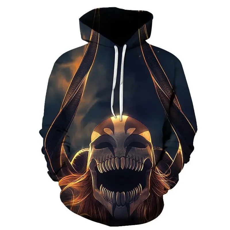 Men/Women Casual Streetwear Pullover Hip Hop Hoodie Unisex Fashion Tops Anime Style Hoodies Bleach 3D Printed Hooded Sweatshirt