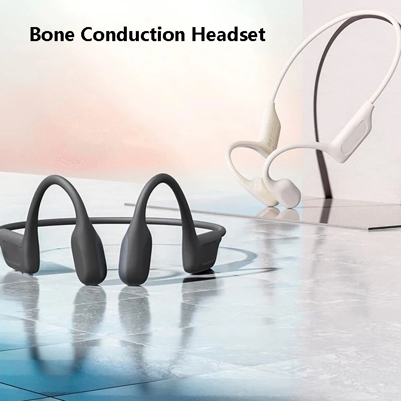 Bone Conduction Headset,Bluetooth Headphone for 12 Hour Work Time,Open Ear Sport Earphone Can Wake up Voice Assistnt on Phone