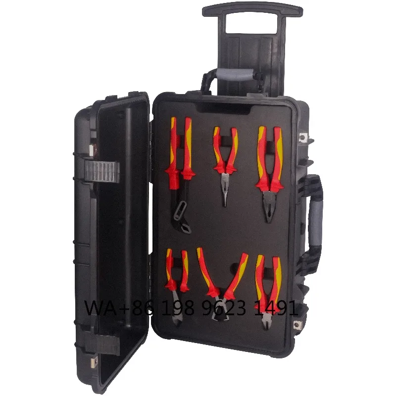 High Safety 1000V VDE Insulated Hand Tool Kit Multifunctional Sockets Pliers Spanners for Electrical & Vehicle Repair