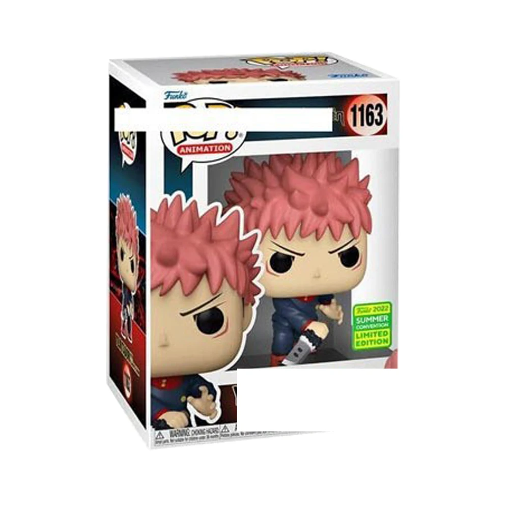 Funko pop jujutsu kaisen itadori yuji brinquedos de ação figuras anime genuíno q-versão legal modelo periféricos ornamento presente das crianças