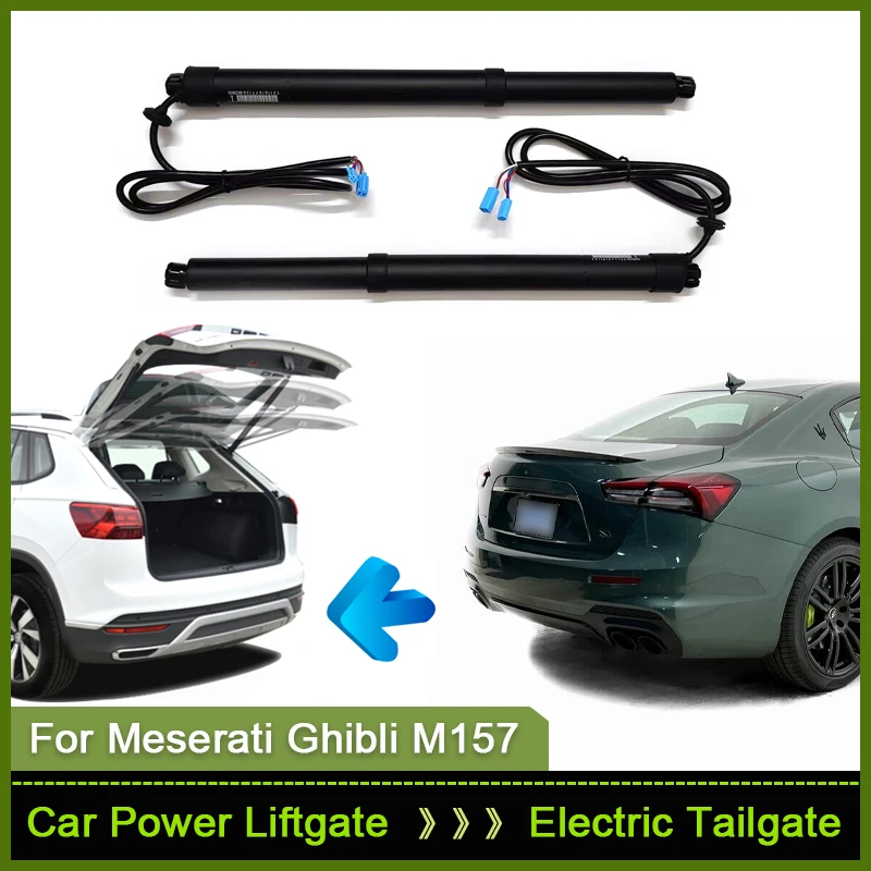 

Для Meserati Ghibli M157 2013 ~ 2024 Автомобильная электрическая система подъема задней двери, комплект автоматического открывания задних ворот, автоматический подъем задней двери