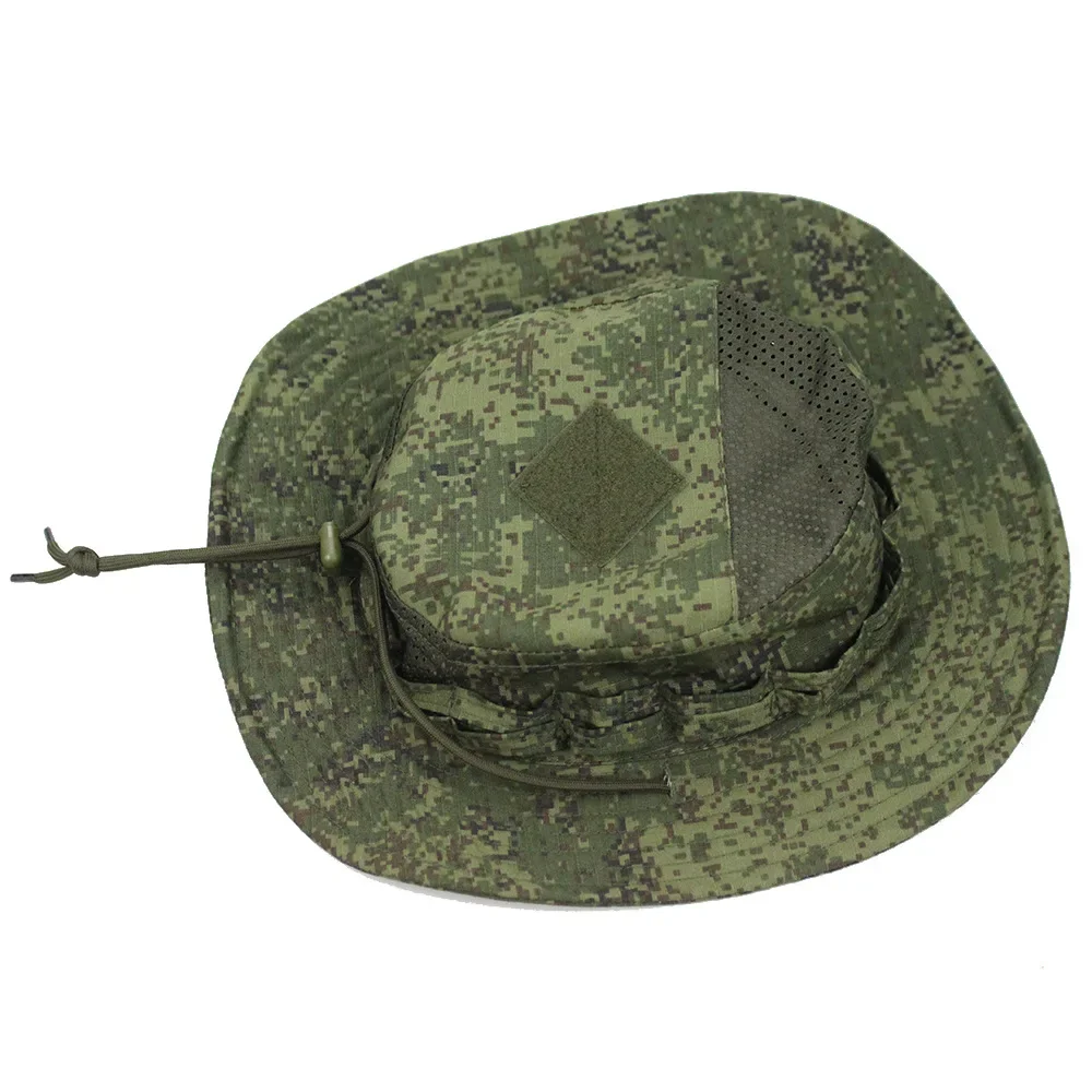 Tactical Camouflage Benny Hat Field Round Brim Hat Outdoor Mountaineering Sun Protection Hat Fishing Fisherman Hat