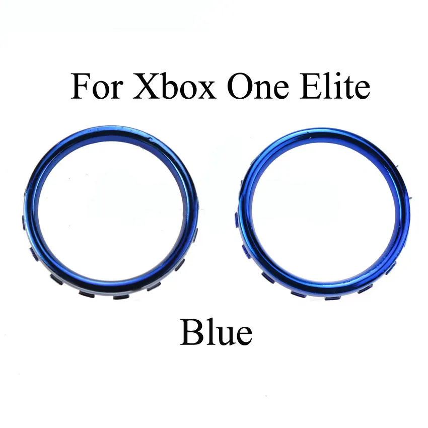 Anel decorativo para controlador XBOX ONE Elite, peças de reposição banhadas a ouro, 1 par