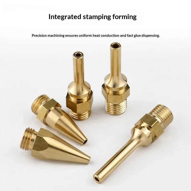 Hot Sale Brass Hot Melt Glue  Nozzles High Durability Multi Sizes For DIY Crafts Home Repairs For Most Melt s